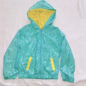 Girls size XS Cat & Jack hooded rain jacket